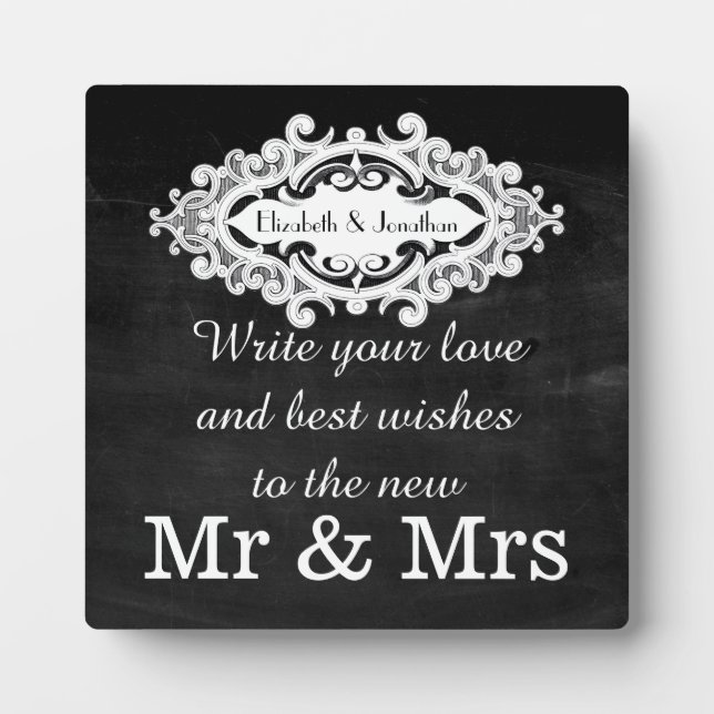 Placa Expositora Rótulo del libro de visitas de época eduardiano (Frente)