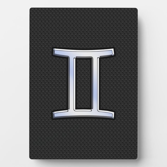 Placa Expositora Rótulo Gemini Zodiac (Frente)