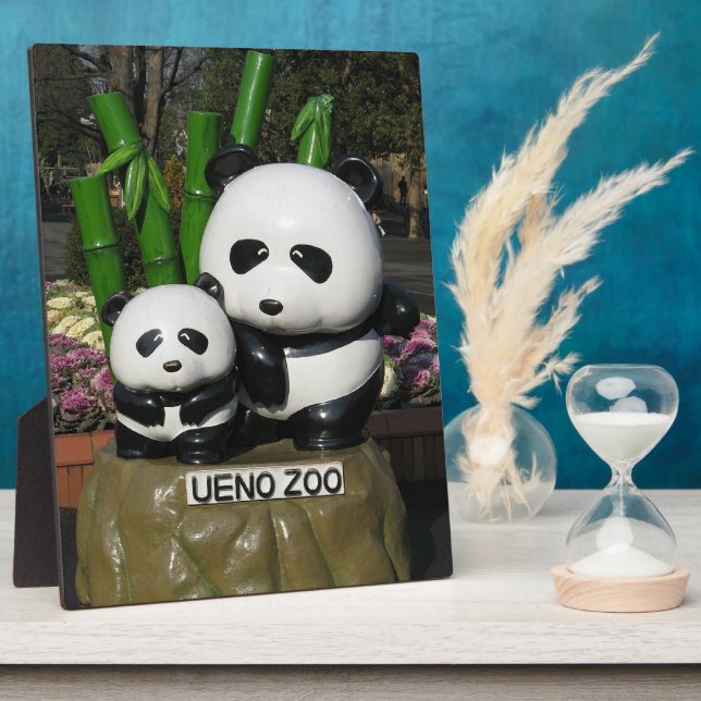 Placa Expositora Rótulo Ueno Zoo Panda (Lado)
