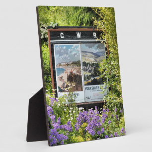 Placa Expositora Rótulos DE LA ESTACIÓN DE TREN ANTIGUA