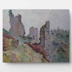 Placa Expositora Ruinas en la niebla de Crozant, 1894 (aceite sobre