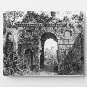 Placa Expositora Ruinas en medio de Kew Gardens, de 'The Gard.