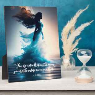 Placa Expositora Rumi Ocean Quote Dreamscape Tabletop Plaque