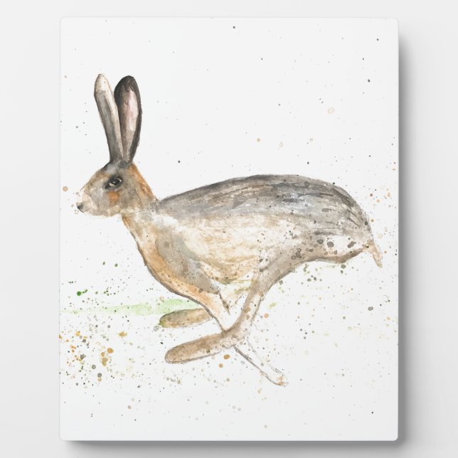 Placa Expositora Running hare watercolour (Frente)
