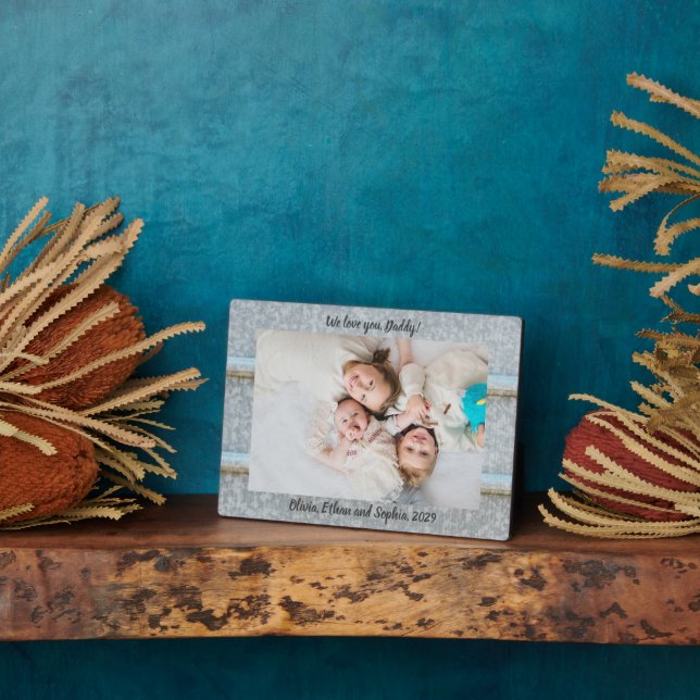 Placa Expositora Rustic Tin Silo te queremos nombre personalizado (Lado)