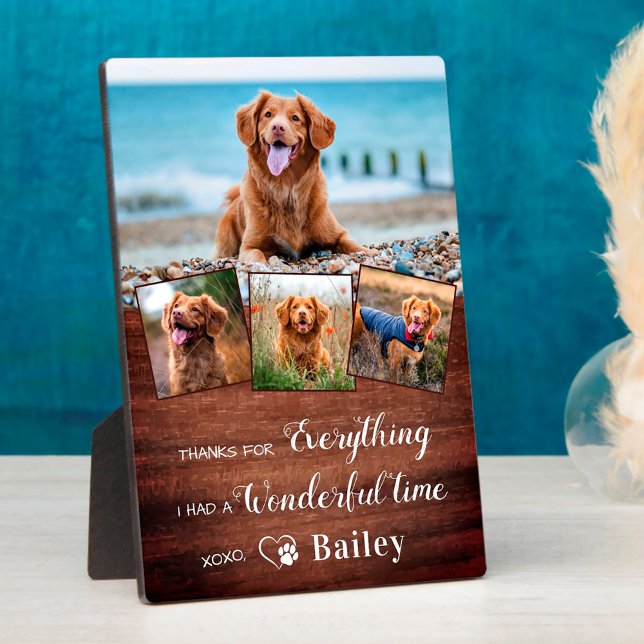 Placa Expositora Rústico Mascota conmemorativo recuerdo de la pérdi (Subido por el creador)