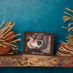 Placa Expositora Rústico recuerdo de perros con fotos de madera Kee