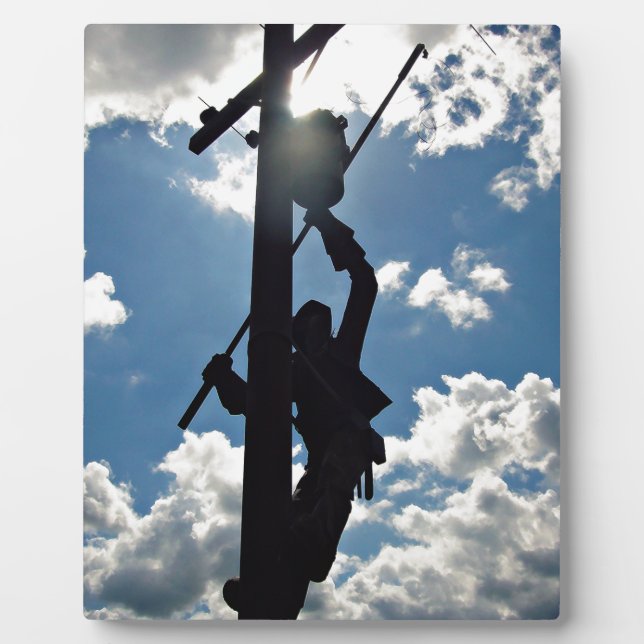 Placa Expositora Rusty the Lineman (Frente)