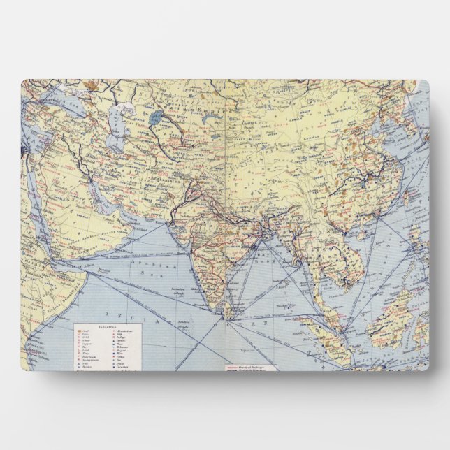 Placa Expositora Rutas comerciales | Asia meridional (Frente)
