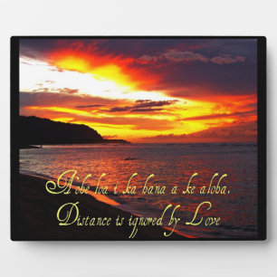 Placa Expositora Sabiduría hawaiana Christian Plaque