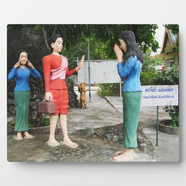 Placa Expositora Sacar las caras detrás de la espalda (Frente)