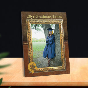 Placa Expositora Saddle Up Tan Graduado De Cuero Faux