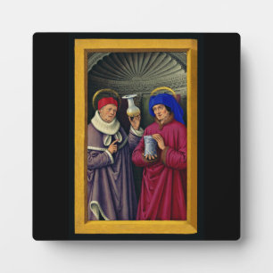 Placa Expositora Saints Cosmas and Damian de Jean Bourdichon
