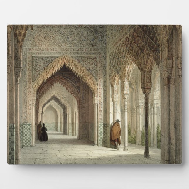 Placa Expositora Sala de la Corte de la Alhambra, Granada, 1853 (il (Frente)