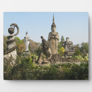 Placa Expositora Sala Keo Kou, Nong Khai, Tailandia