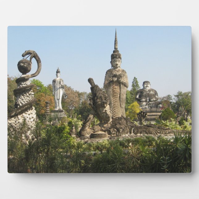 Placa Expositora Sala Keo Kou, Nong Khai, Tailandia (Frente)