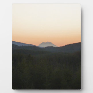 Placa Expositora Salida del sol del Monte Rainier