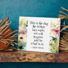 Placa Expositora Salmo 118:24 Este es el día en que el Señor hizo l