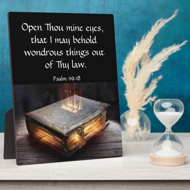 Placa Expositora Salmo 119:18 (Lado)