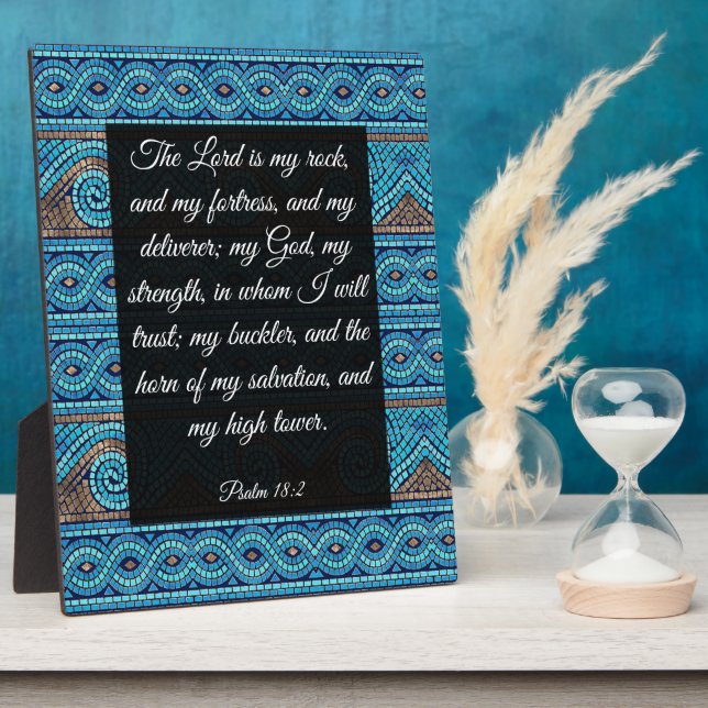 Placa Expositora Salmo 18:2 (Lado)