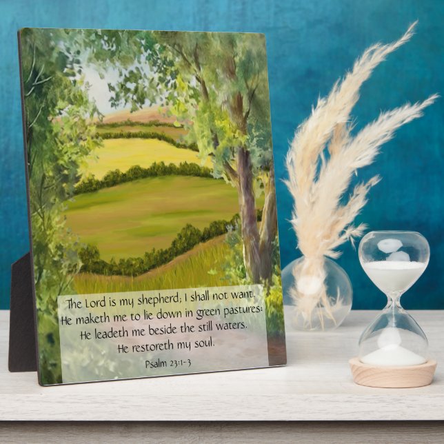 Placa Expositora Salmo 23:1-3 (Lado)