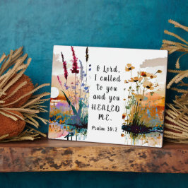 Placa Expositora Salmo 30 2 Oh Señor, te grité y me sanaste