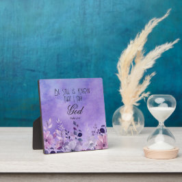 Placa Expositora Salmo 46:10 Versículo de la Biblia