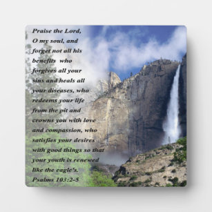 Placa Expositora Salmos 103:2-5