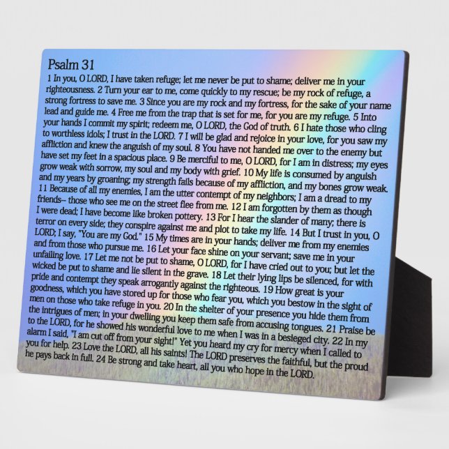 Placa Expositora Salmos 31:1-24 (Lado)