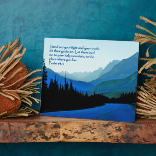 Placa Expositora Salmos 43:3 Inspiradores