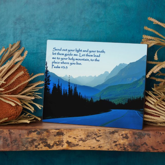 Placa Expositora Salmos 43:3 Inspiradores (Lado)