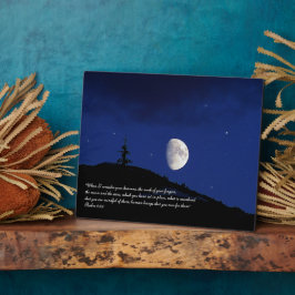 Placa Expositora Salmos 8:3,4 Escritura Inspiradora