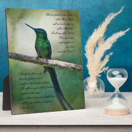 Placa Expositora Salmos 91:1-4 Inspiradores