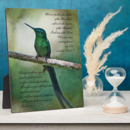 Placa Expositora Salmos 91:1-4 Inspiradores