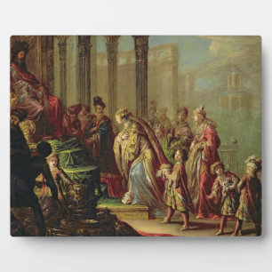 Placa Expositora Salomón y la reina de Saba, o Ester antes de A