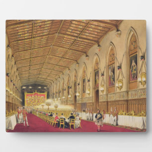 Placa Expositora Salón de San Jorge, Castillo de Windsor, 1838 (col