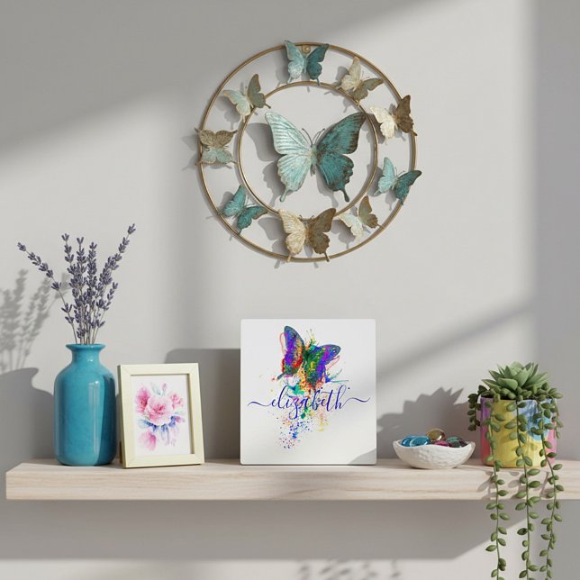 Placa Expositora Salpicadura de mariposa personalizada (Subido por el creador)