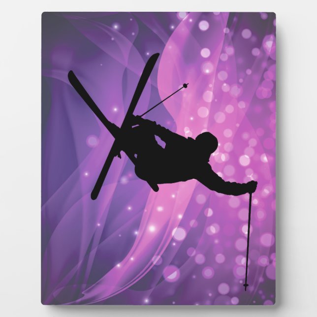 Placa Expositora Salto en Ski (Frente)