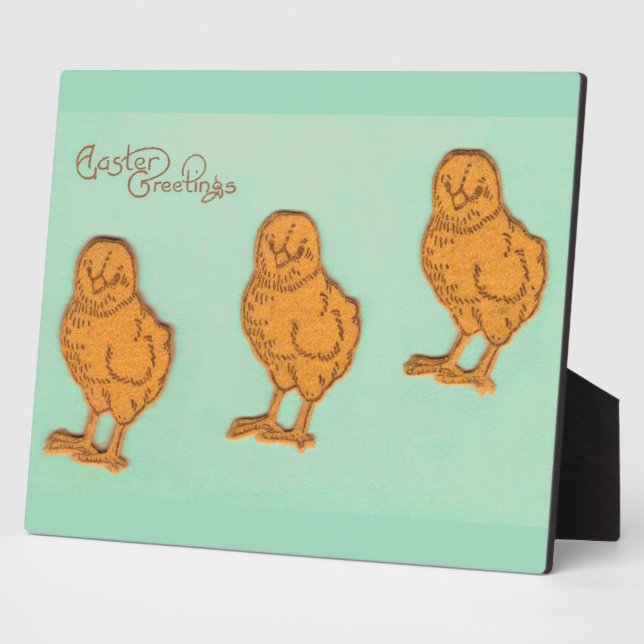 Placa Expositora Saludos de Pascua Chicas Verde (Lado)