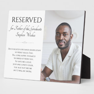 Placa Expositora Salvar a un padre de un graduado en memoria