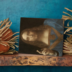 Placa Expositora Salvator Mundi de Leonardo da Vinci