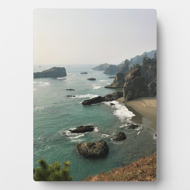 Placa Expositora Samuel H. Boardman, Costa de Oregón (Frente)