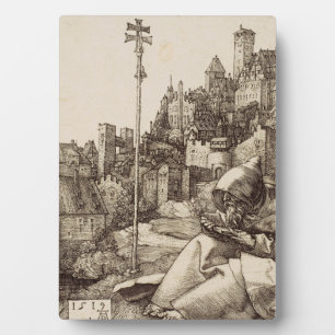 Placa Expositora San Antonio leyendo por Albrecht Durer