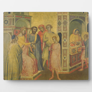 Placa Expositora San Eligio antes del Rey Clothar, c.1365 (aceite s