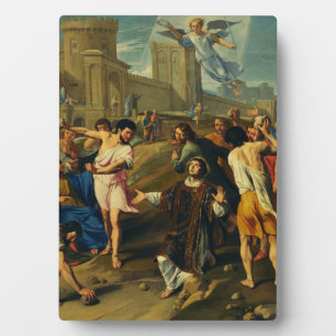 Placa Expositora San Esteban el Protomártir Iconografía de Arte Fin
