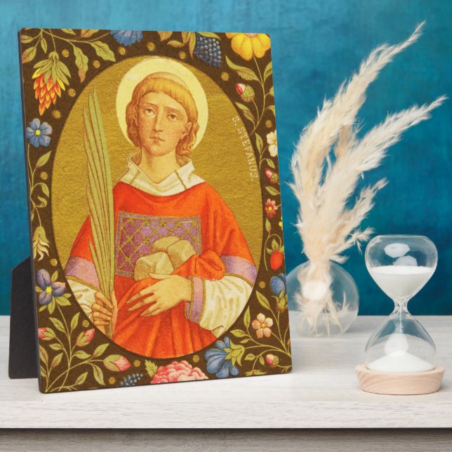 Placa Expositora San Esteban (PM 08) 8"x10" Plaque 2 con caballete (Lado)