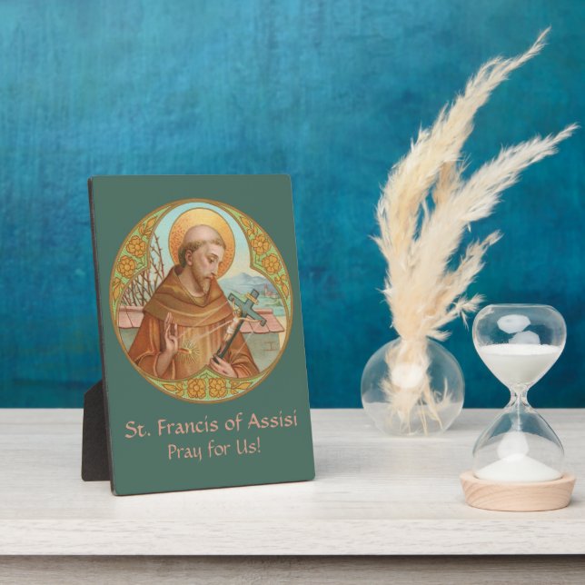 Placa Expositora San Francisco de Asís (BK 002) 5"x7" (Lado)