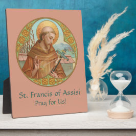 Placa Expositora San Francisco de Asís (BK 002) 8"x10"