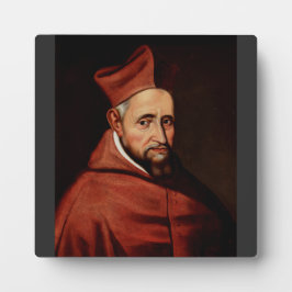Placa Expositora San Roberto Belarmino Patrono de los canonistas