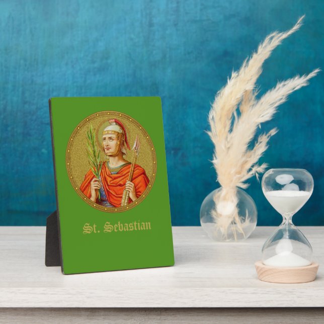 Placa Expositora San Sebastián (SNV 24) (Imagen redonda) 5"x7" (Lado)